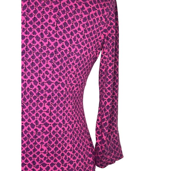 Charter club women’s top small V-neck wrap chest long sleeve gathered chest stre - Picture 10 of 12